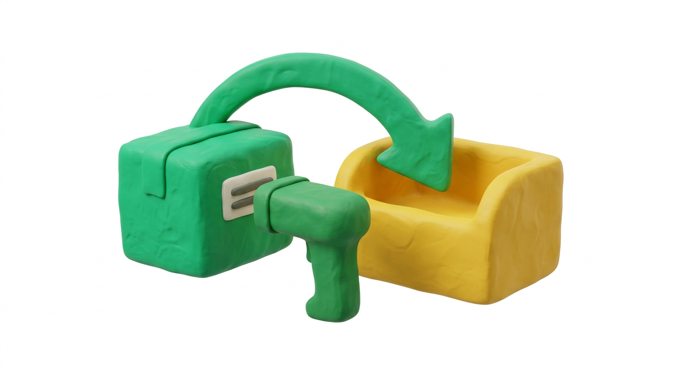 Illustration: Retoure per Scanner an der Station erfassen