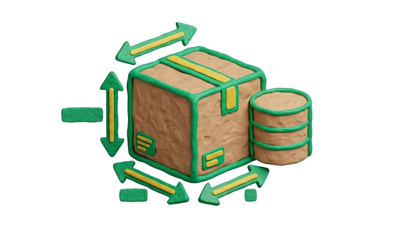 Illustration: strukturierte Verpackungstypen als Datenmodell