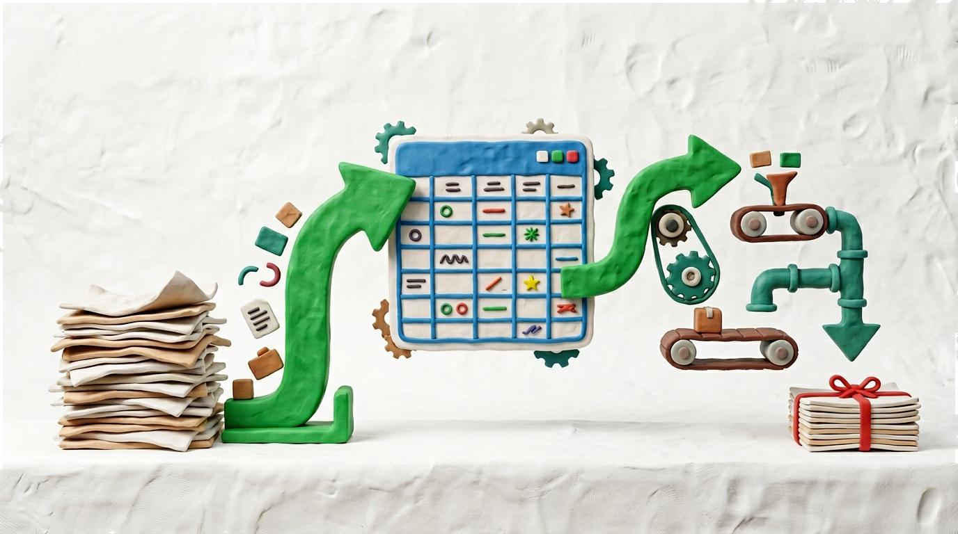 Illustration: CSV-Import und Massenpflege von Beständen