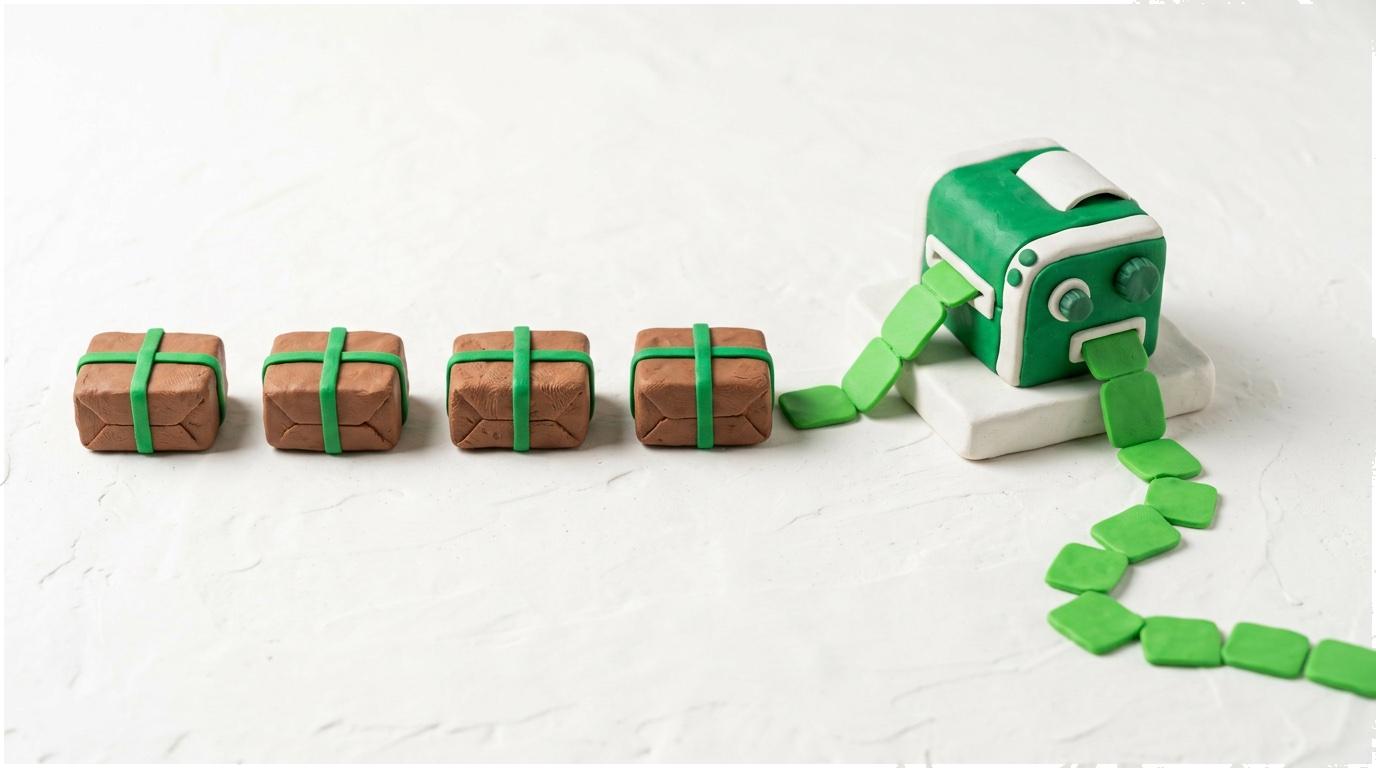 Illustration: Multi-Versand mit gebündelten Etiketten